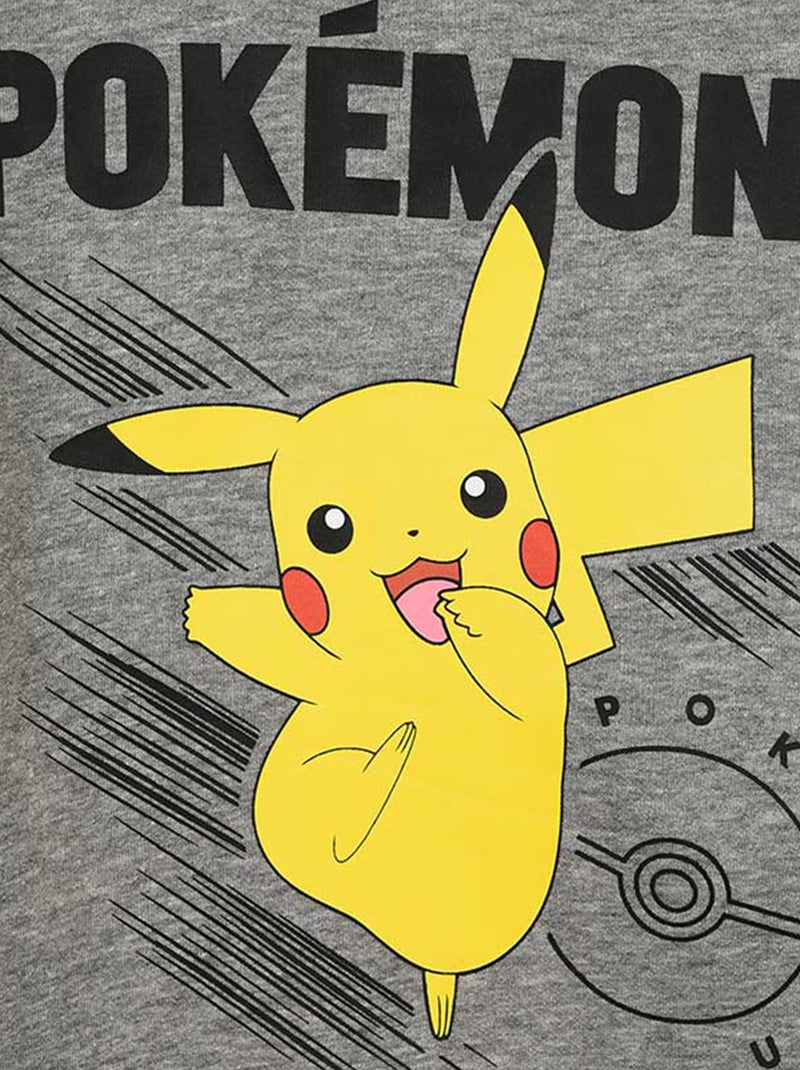 Felpa con stampa "Pokémon" "Pikachu" Grigio - Kiabi