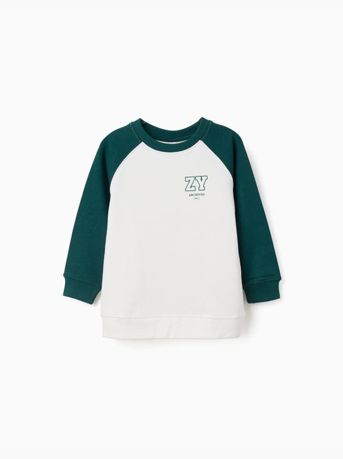 Felpa con stampa zy sul petto - Kiabi