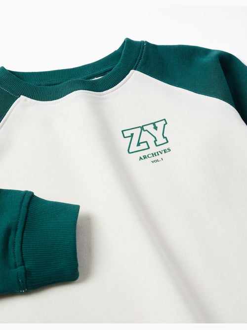 Felpa con stampa zy sul petto - Kiabi