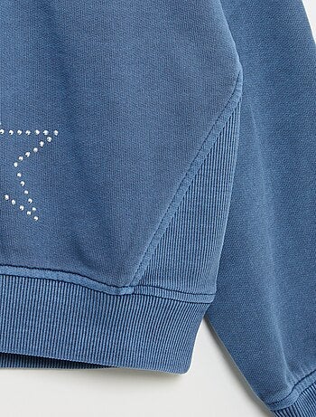Felpa con stelle in strass