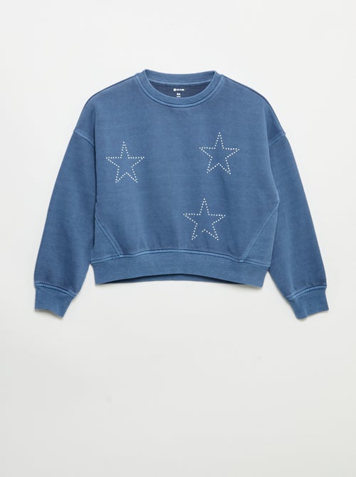 Felpa con stelle in strass - Kiabi Felpa con stelle in strass - Kiabi
