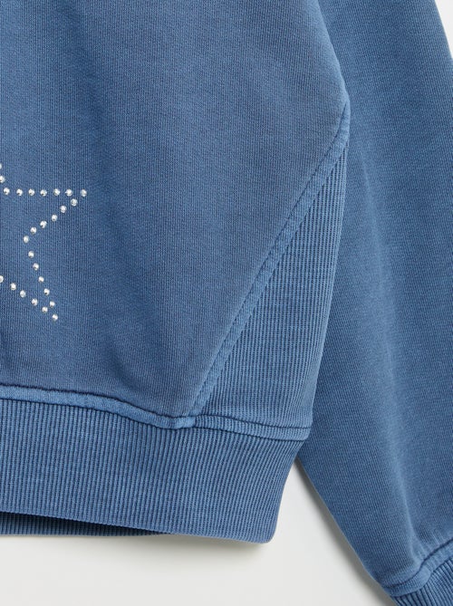 Felpa con stelle in strass - Kiabi