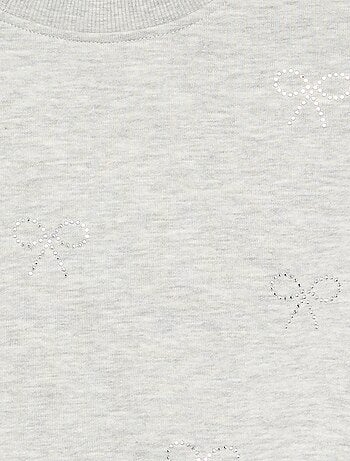Felpa con stelle in strass
