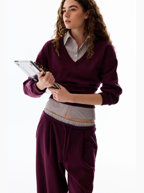 Felpa con strato camicia e colletto polo penti - Kiabi Felpa con strato camicia e colletto polo penti - Kiabi