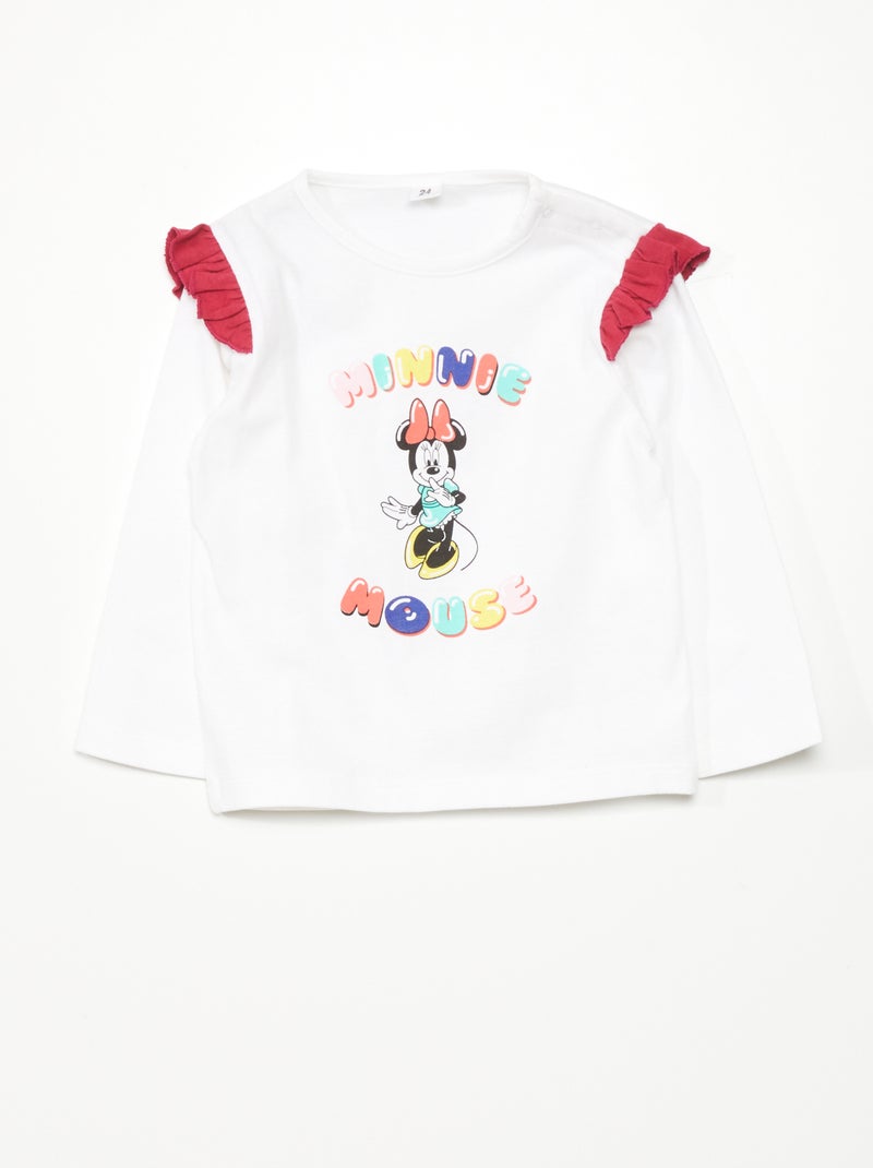 Felpa con volant 'Minnie Mouse' BEIGE - Kiabi