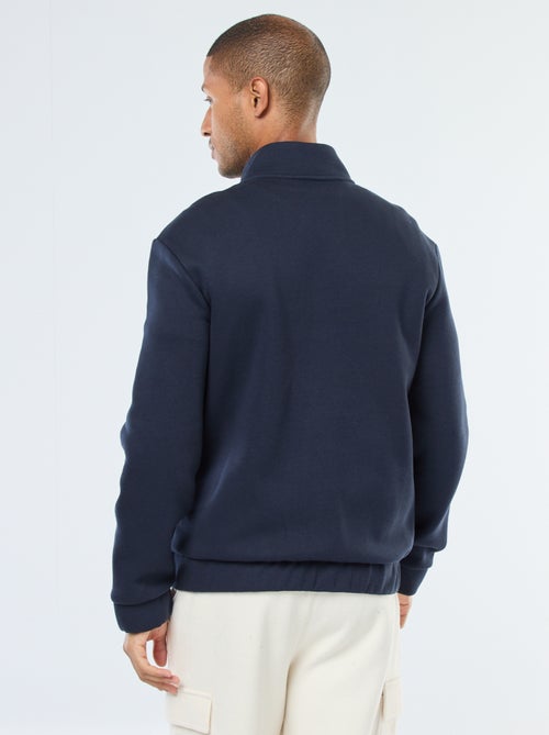 Felpa con zip a collo alto - Kiabi