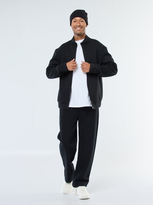 Felpa con zip a collo alto - Kiabi