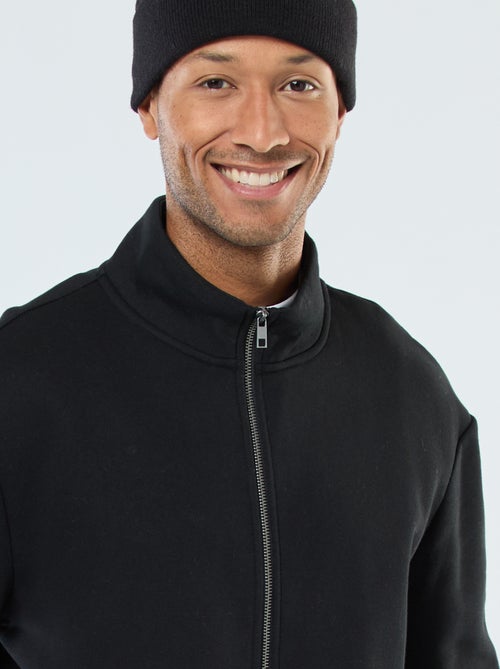 Felpa con zip a collo alto - Kiabi