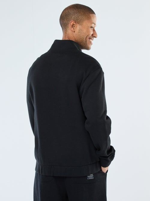 Felpa con zip a collo alto - Kiabi