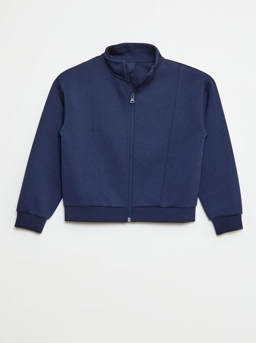 Felpa con zip a collo alto - Kiabi