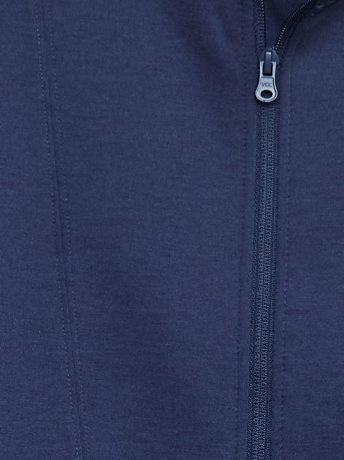 Felpa con zip a collo alto - Kiabi