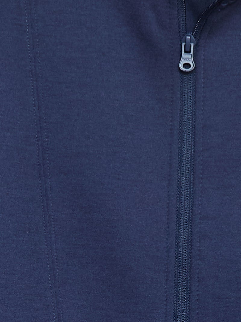 Felpa con zip a collo alto Nero - Kiabi