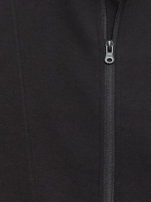 Felpa con zip a collo alto - Kiabi