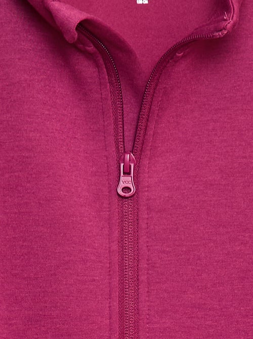 Felpa con zip a collo alto - Kiabi