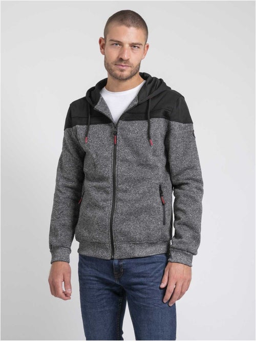 Felpa con zip capuche WILDOMAX - Kiabi