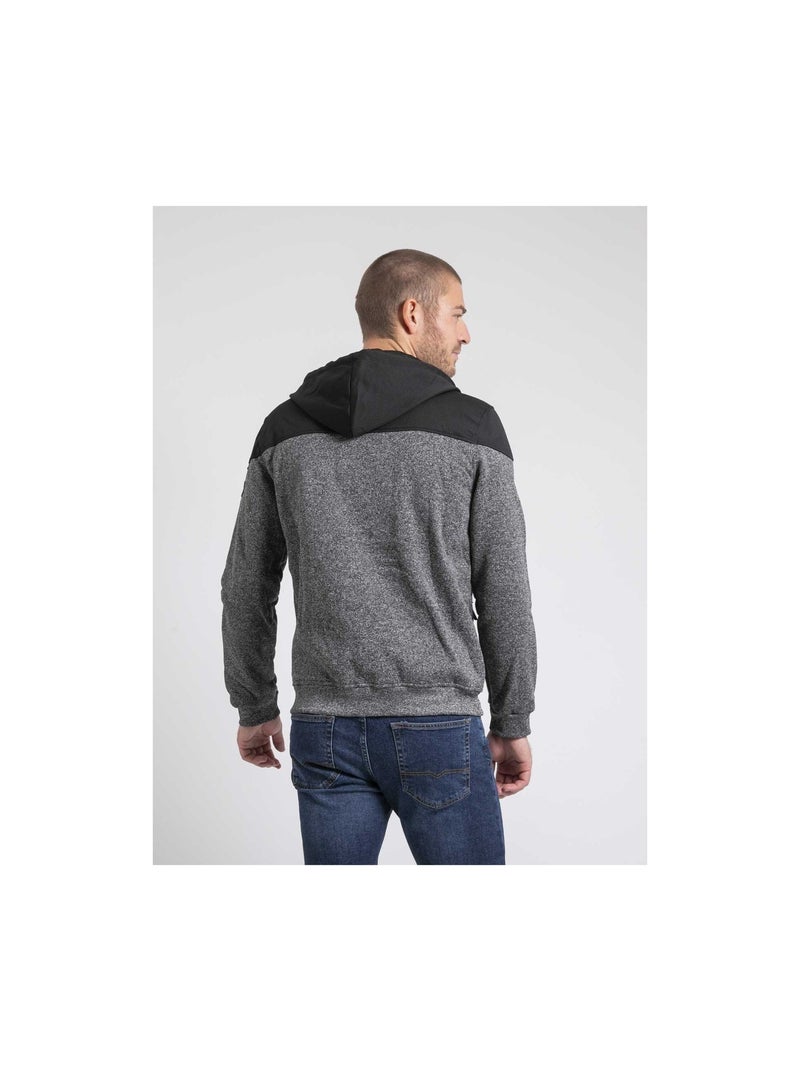 Felpa con zip capuche WILDOMAX Grigio antracite - Kiabi