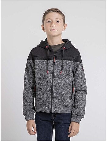 Felpa con zip capuche WILDOMAX-J