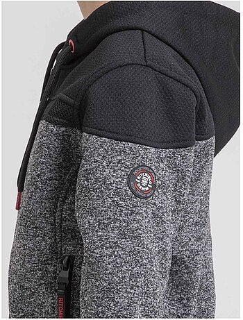 Felpa con zip capuche WILDOMAX-J