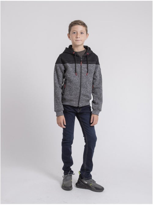 Felpa con zip capuche WILDOMAX-J - Kiabi