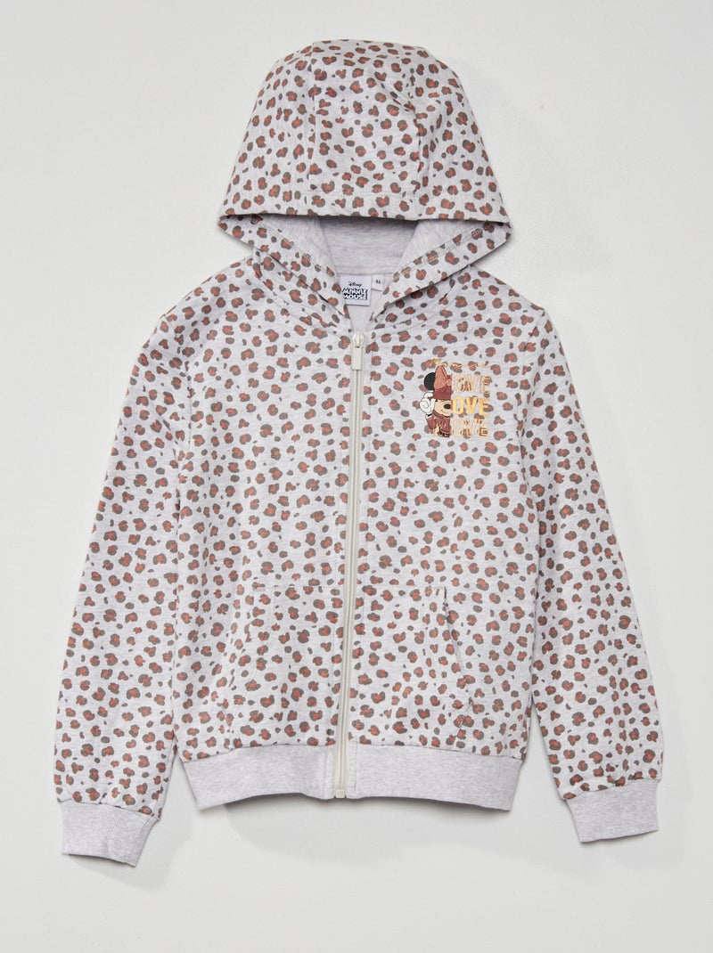 Felpa con zip 'Disney' con cappuccio GRIGIO - Kiabi