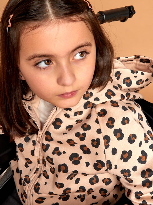 Felpa con zip e cappuccio - collezione facile da indossare - Kiabi