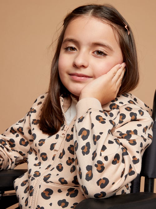 Felpa con zip e cappuccio - collezione facile da indossare - Kiabi