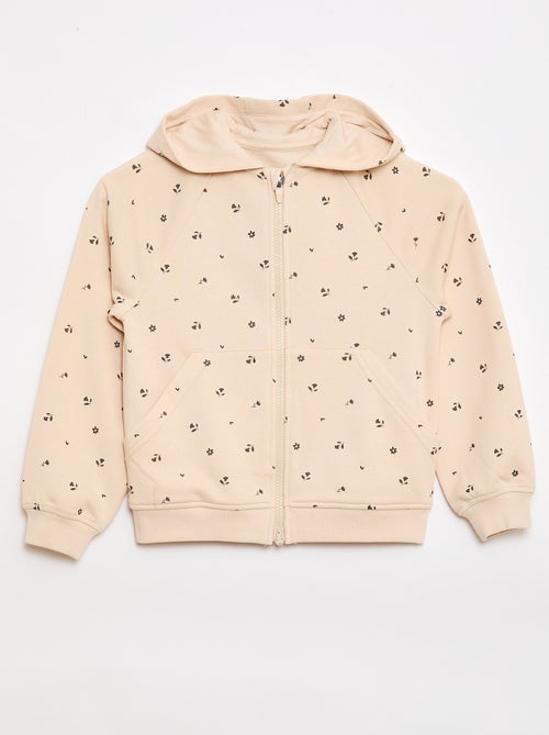 Felpa con zip e cappuccio - Collezione facile da indossare - Kiabi
