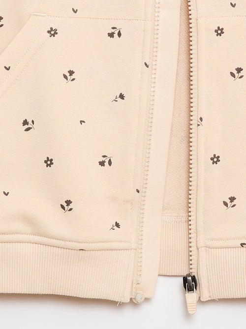 Felpa con zip e cappuccio - Collezione facile da indossare - Kiabi