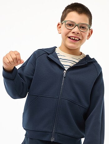 Felpa con zip e cappuccio - collezione facile da indossare