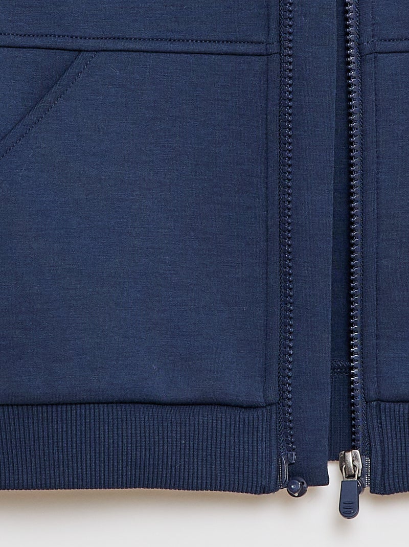 Felpa con zip e cappuccio - collezione facile da indossare Blu - Kiabi
