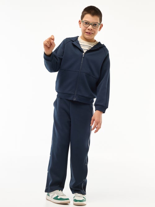 Felpa con zip e cappuccio - collezione facile da indossare - Kiabi