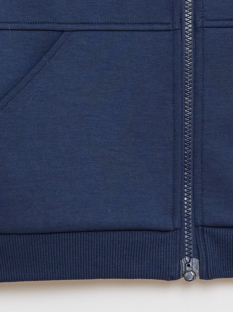 Felpa con zip e cappuccio - collezione facile da indossare Blu - Kiabi