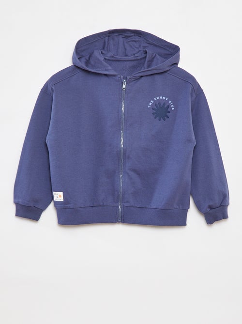 Felpa con zip e cappuccio - Graphik Edition - Kiabi