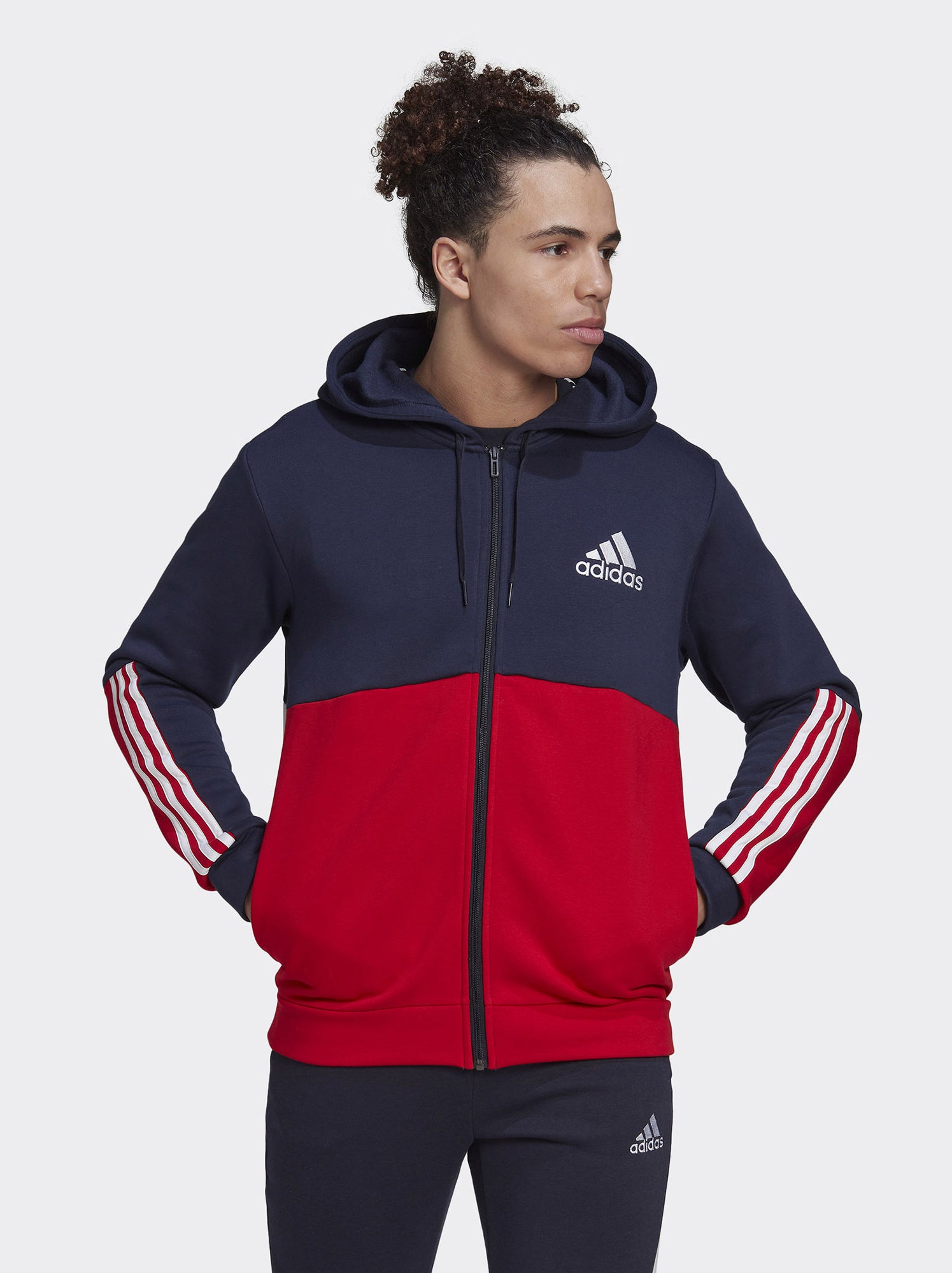 Felpa con zip e cappuccio adidas NERO Kiabi 65.00