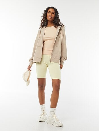 Felpa con zip e cappuccio basic
