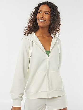 Felpa con zip e cappuccio basic