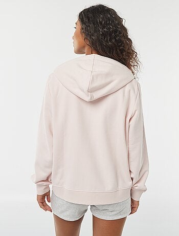 Felpa con zip e cappuccio basic