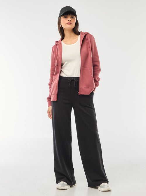 Felpa con zip e cappuccio basic - Kiabi