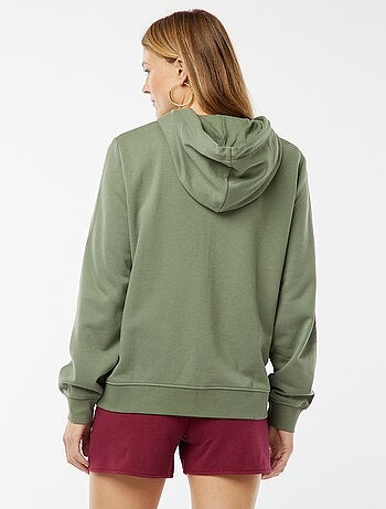 Felpa con zip e cappuccio basic