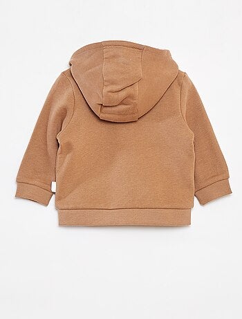 Felpa con zip e cappuccio