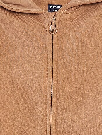 Felpa con zip e cappuccio