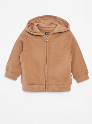 Felpa con zip e cappuccio
