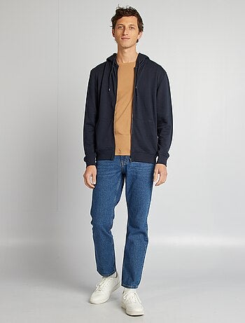 Felpa con zip e cappuccio