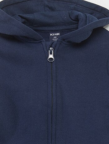 Felpa con zip e cappuccio