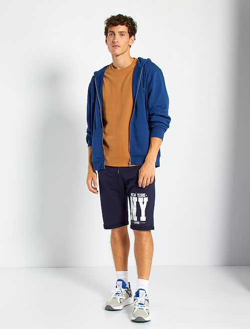 Felpa con zip e cappuccio - BLU - Kiabi - 12.00€