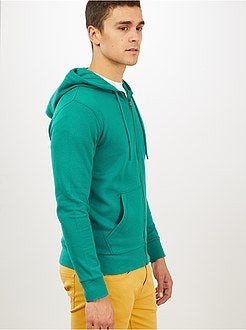 Uomo dalla S alla XXL - Felpa con zip e cappuccio - Kiabi