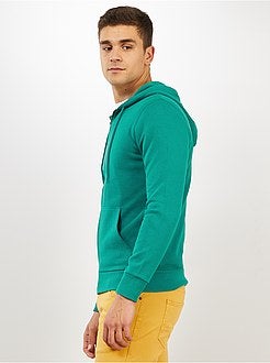 Uomo dalla S alla XXL - Felpa con zip e cappuccio - Kiabi