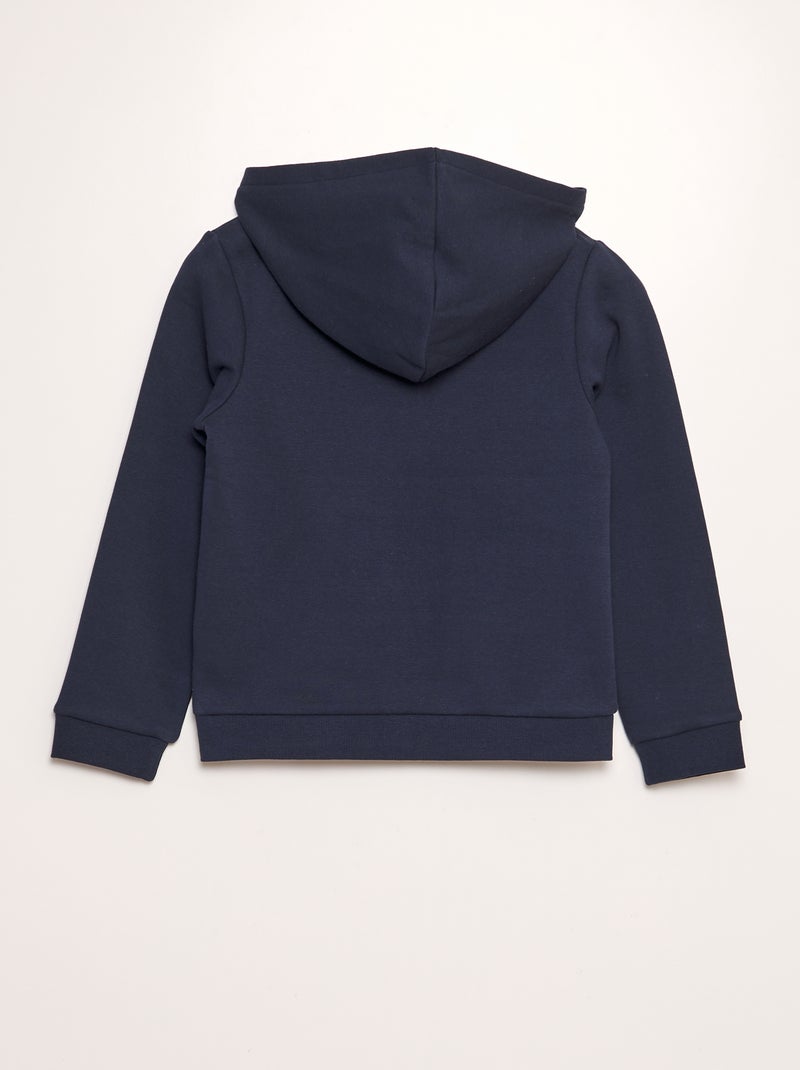 Felpa con zip e cappuccio BLU - Kiabi