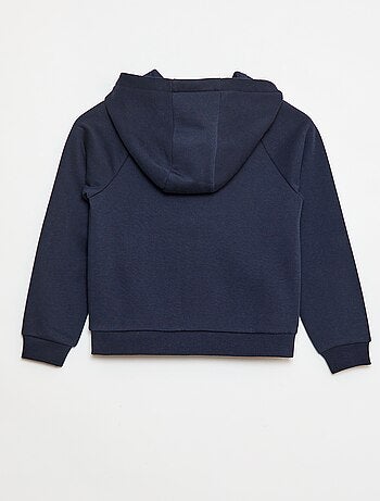Felpa con zip e cappuccio con apertura zip con magnete - So Easy