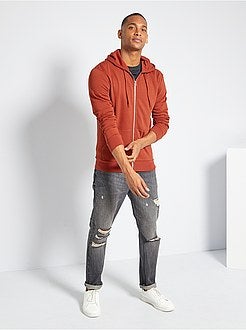 Felpa con zip e cappuccio ecosostenibile - Kiabi